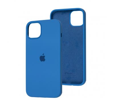 Чохол для iPhone 14 Plus Silicone Full блакитний / capri blue