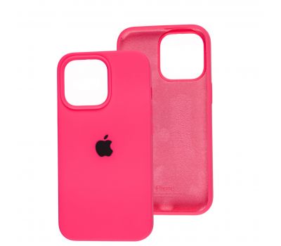 Чохол для iPhone 13 Pro Square Full silicone barbie pink