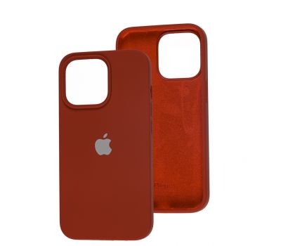 Чохол для iPhone 13 Pro Square Full silicone червоний / dark red