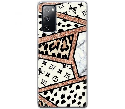 Чохол для Samsung Galaxy S20 FE (G780) MixCase Леопард Louis Vuitton мозаїка