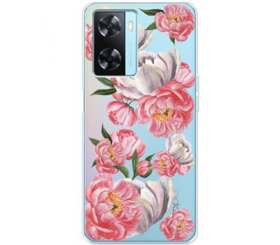 Чохол для Oppo A57s Mixcase Peony Watercolor Style