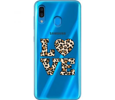 Чохол для Samsung Galaxy M20 (M205) MixCase Леопард love