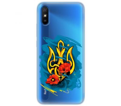 Чохол для Xiaomi Redmi 9A MixCase патріотичні герб із маками