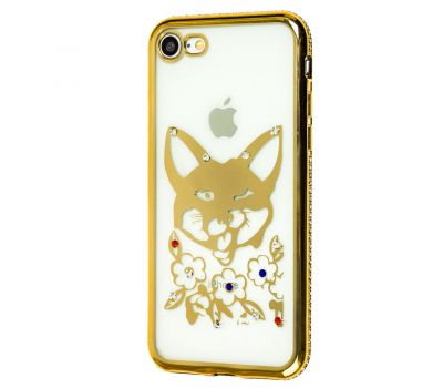 Чохол Kingxbar для iPhone 7 / 8 Diamond лисиця золотавий
