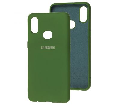 Чохол для Samsung Galaxy A10s (A107) Silicone Full зелений / dark green