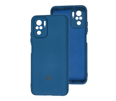 Чохол для Xiaomi Redmi Note 10 / 10s Silicone Full camera синій / navy blue