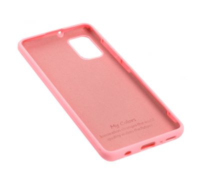 Чохол для Samsung Galaxy A41 (A415) Silicone Full рожевий / pink 3136594