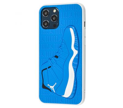 Чохол для iPhone 12 Pro Max Sneakers Brand jordan синій/білий