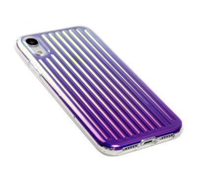 Чохол для iPhone Xr Gradient Laser фіолетовий 3137339