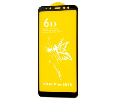 Захисне скло 6D Premium для Samsung Galaxy A8+ 2018 (A730) чорне