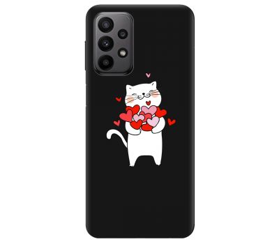 Чохол для Samsung Galaxy A23 (A235) MixCase Кіт із сердечками