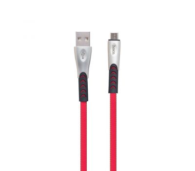 Кабель USB Hoco U48 Superior microUSB 2.4A 1.2m красный 3137838