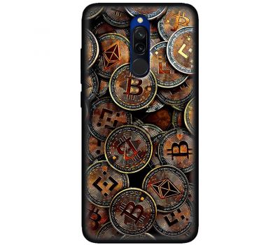 Чохол для Xiaomi Redmi 8 MixCase гроші bitcoins