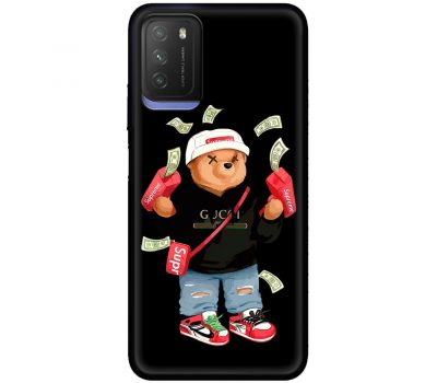 Чохол для Xiaomi Poco M3 MixCase гроші super bear