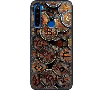 Чохол для Xiaomi Redmi Note 8T MixCase гроші bitcoins