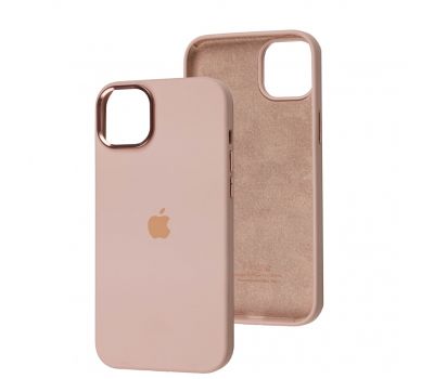 Чохол для iPhone 13 Pro New silicone Metal Buttons pink sand 3141945