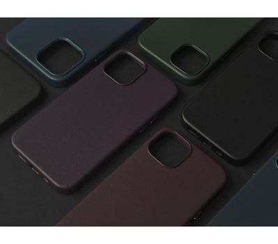 Чохол для iPhone 14 WAVE Premium leather MagSafe orange 3142075