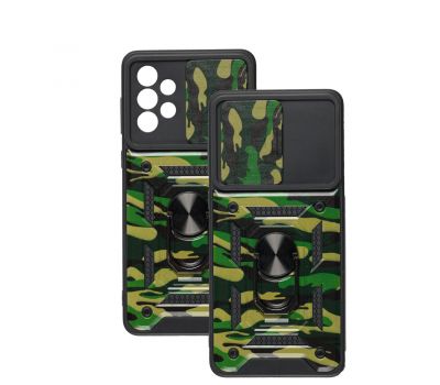 Чохол для Samsung Galaxy A73 (A736) Serge Ring Armor ударостійкий army green