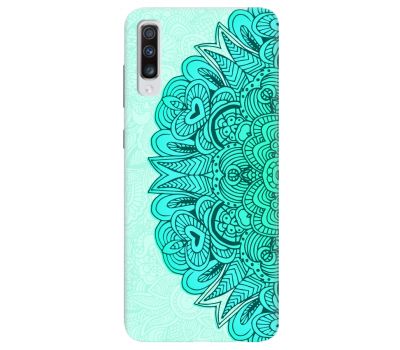 Чохол Samsung Galaxy A70 (A705) Mixcase Бірюзові візерунки