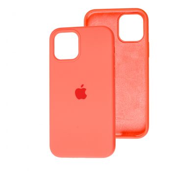 Чохол для iPhone 12/12 Pro Square Full silicone помаранчевий / pink citrus