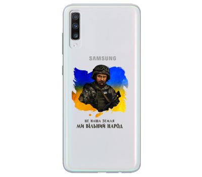 Чохол для Samsung Galaxy A70 (A705) Mixcase Шевченко на прозорому