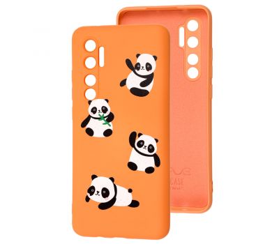 Чохол для Xiaomi Mi Note 10 Lite Wave Fancy panda / peach