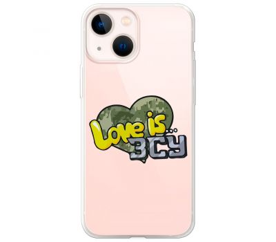 Чохол для iPhone 13 mini MixCase патріотичні Love is ЗСУ