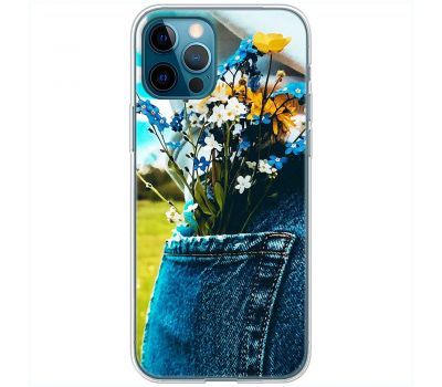 Чохол для iPhone 13 Pro MixCase патріотичні квіти України