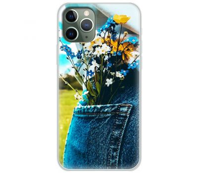 Чохол для iPhone 11 Pro MixCase патріотичні квіти України