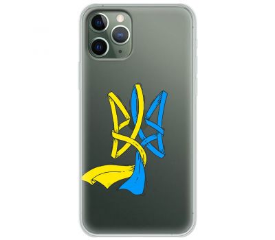 Чохол для iPhone 11 Pro MixCase патріотичні синє-жовтий Тризуб