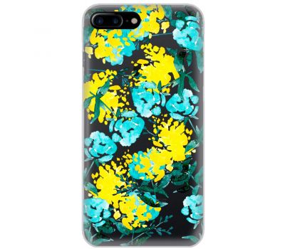 Чохол для iPhone 7 Plus / 8 Plus MixCase патріотичні жовто-блакитні квіти
