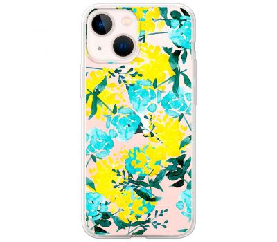 Чохол для iPhone 13 MixCase патріотичні жовто-блакитні квіти