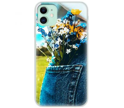 Чохол для iPhone 12 MixCase патріотичні квіти України