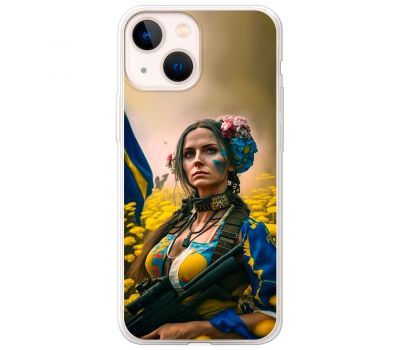Чохол для iPhone 14 Plus MixCase патріотичні ніжна Українка
