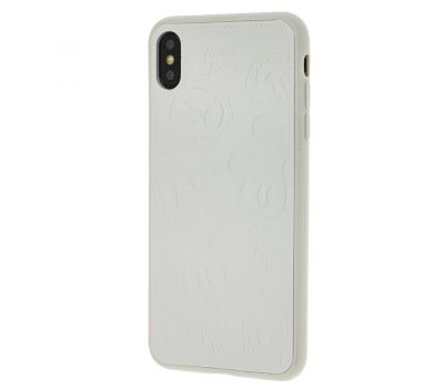 Чохол для iPhone Xs Max Mickey Mouse leather білий