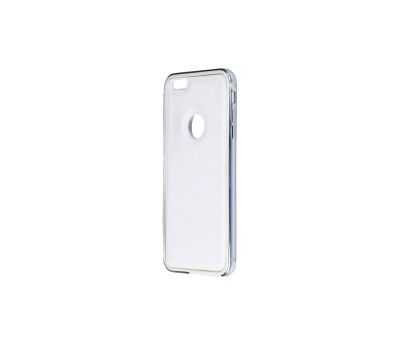 Чохол для iPhone 6 Plus Evoque еко-шкіра + метал білий