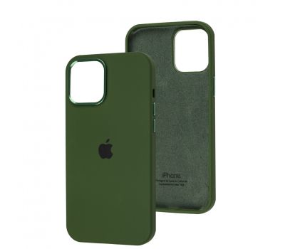 Чохол для iPhone 12 Pro Max New silicone Metal Buttons atroviren