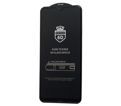 Захисне скло 6D для Xiaomi Redmi Note 8 OG Crown чорне (OEM)