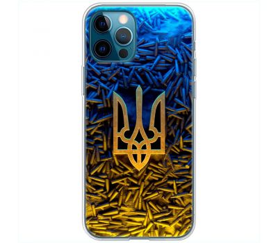 Чохол для iPhone 12 Pro MixCase патріотичні Тризум серед куль