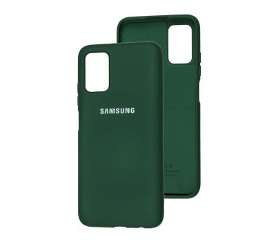Чохол для Samsung Galaxy A03s (A037) Silicone Full зелений / dark green