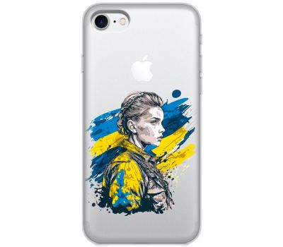 Чохол для iPhone 7 / 8 MixCase патріотичні незламна Українка