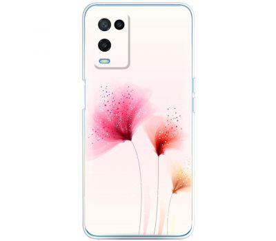 Чохол для Oppo A54 Mixcase квіти три чарівні квітки