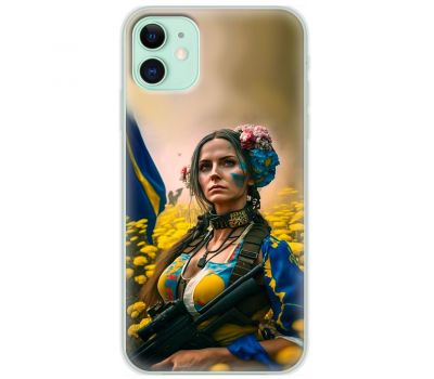 Чохол для iPhone 11 MixCase патріотичні ніжна Українка