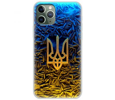 Чохол для iPhone 11 Pro Max MixCase патріотичні Тризум серед куль