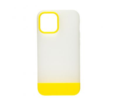 Чохол для iPhone 12 Pro Max Bichromatic matte/yellow