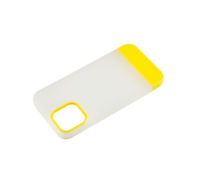 Чохол для iPhone 12 Pro Max Bichromatic matte/yellow 3148318