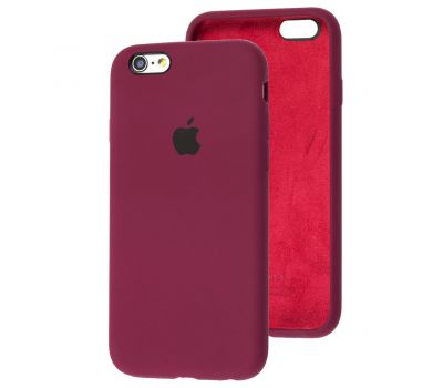 Чохол для iPhone 6/6s Silicone Full бордовий / maroon