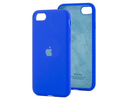 Чохол для iPhone 7 / 8 Silicone Full синій / shiny blue