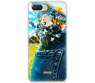Чохол для Xiaomi Redmi 6 MixCase патріотичні квіти України