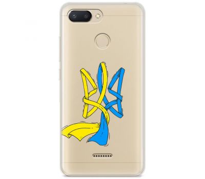 Чохол для Xiaomi Redmi 6 MixCase патріотичні синє-жовтий Тризуб